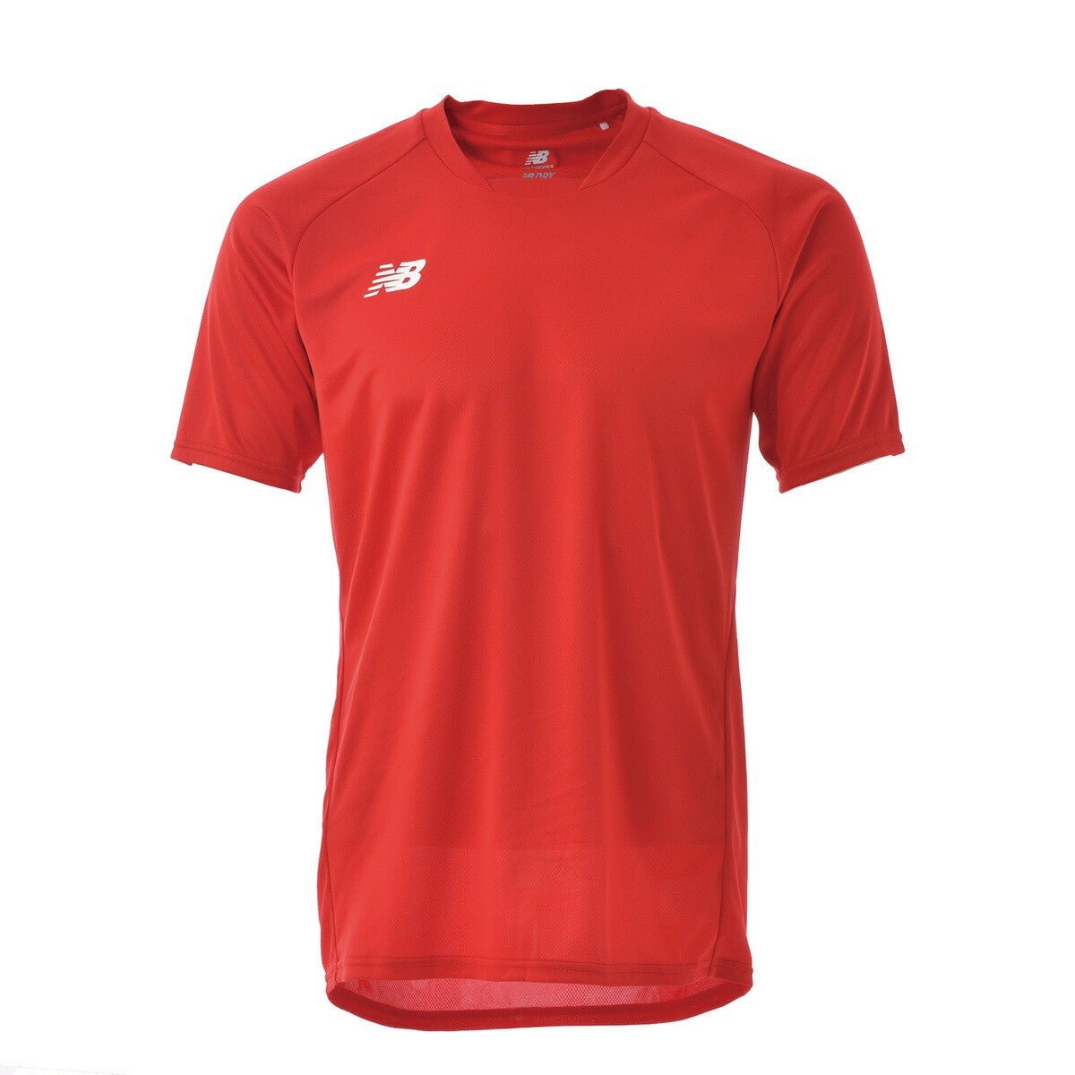 ニューバランス 半袖 吸汗 速乾 ゲームシャツ Tシャツ ジュニア ブランド newbalance サッカー ワンポイント フットボール フットサル ドライ JJTF0487 RED 赤 レッド 新作 男 女の子 キッズ 男の子 プラクティスシャツ プラシャツ スポーツウェア トレーニングウェア スポーツ おしゃれ - 【公式】限定ジャージのタケスポ（Limited jersey takespo）