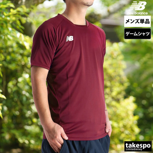 ニューバランス Tシャツ メンズ ゲームシャツ 赤 レッド JMTF0486