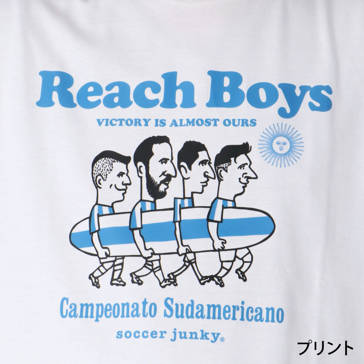 サッカージャンキー Tシャツ メンズ クラウディオパンディアーニ ホワイト JR26D00