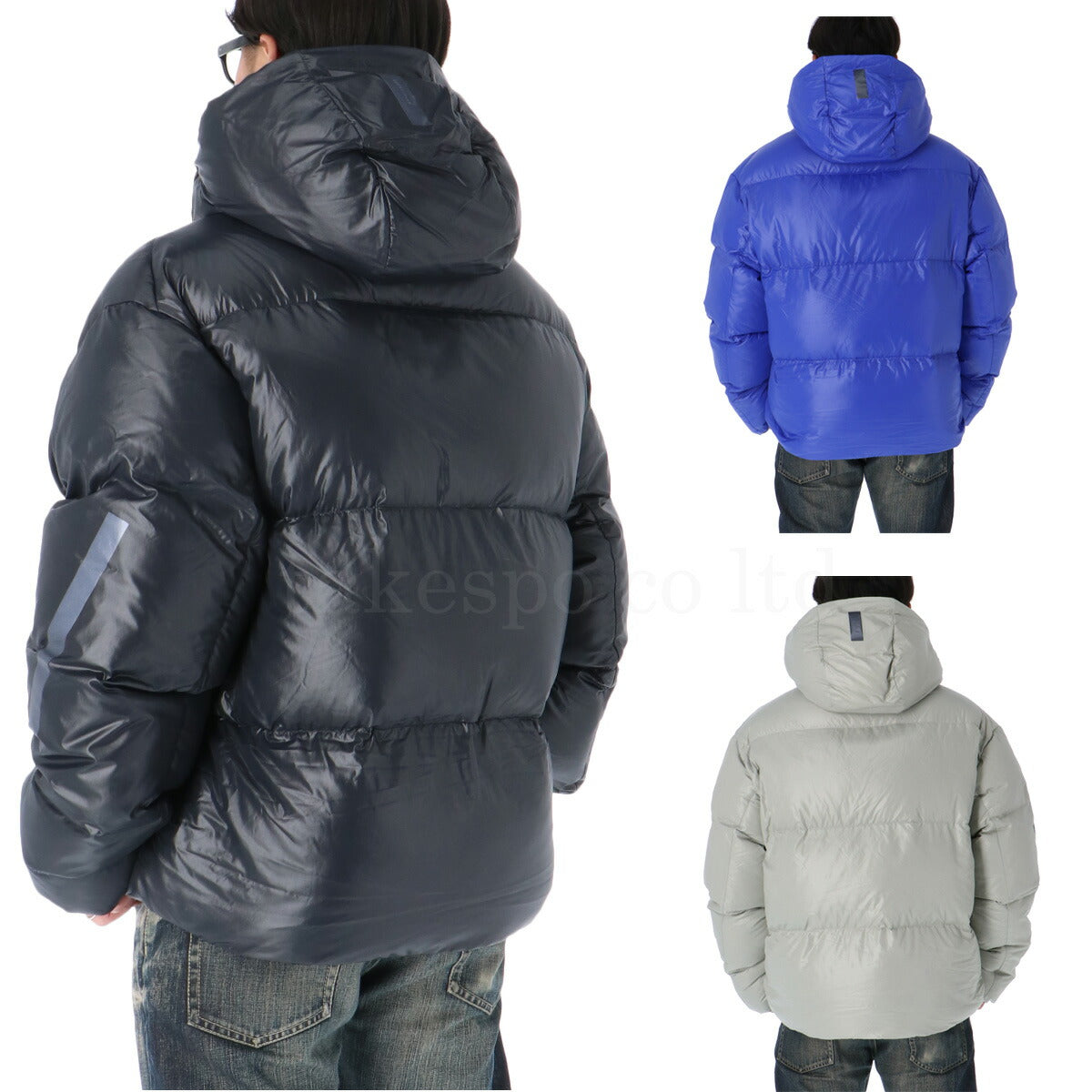 アディダス ダウンジャケット メンズ Z.N.E. ブルー グレー ホワイト ブラック JVD97