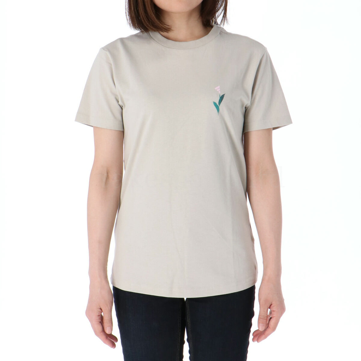 アディダス Tシャツ レディース ティロ ベージュ JVI97