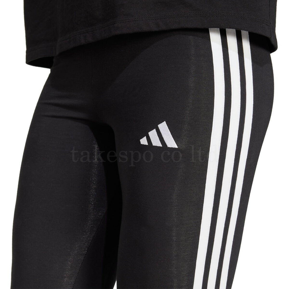 アディダス エッセンシャルズ Essentials タイツ レディース ブランド adidas 【返品交換不可】 黒 3ストライプス スリーストライプス KVC52 かわいい 大きいサイズ 有 ボトムス レギンス ヨガ ヨガウェア ウォーキング ウェア スポーツウェア トレーニングウェア スポーツ おしゃれ - 【公式】限定ジャージのタケスポ（Limited jersey takespo）