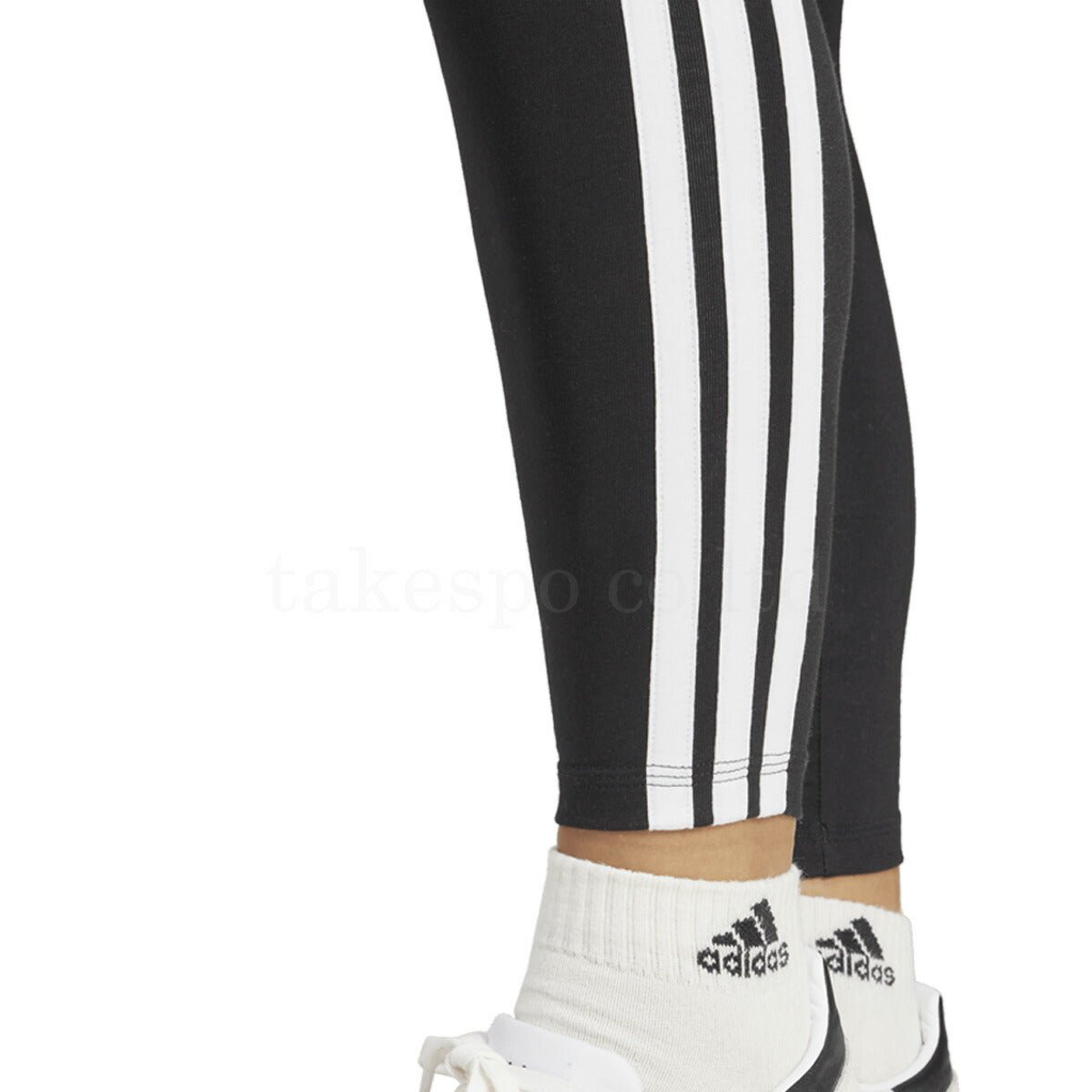 アディダス エッセンシャルズ Essentials タイツ レディース ブランド adidas 【返品交換不可】 黒 3ストライプス スリーストライプス KVC52 かわいい 大きいサイズ 有 ボトムス レギンス ヨガ ヨガウェア ウォーキング ウェア スポーツウェア トレーニングウェア スポーツ おしゃれ - 【公式】限定ジャージのタケスポ（Limited jersey takespo）