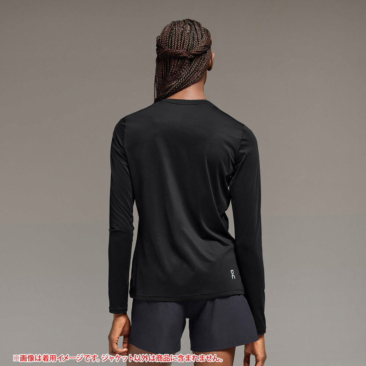 オン Tシャツ レディース Core Long-T コア ロングT ブラック LSSHIRT3W