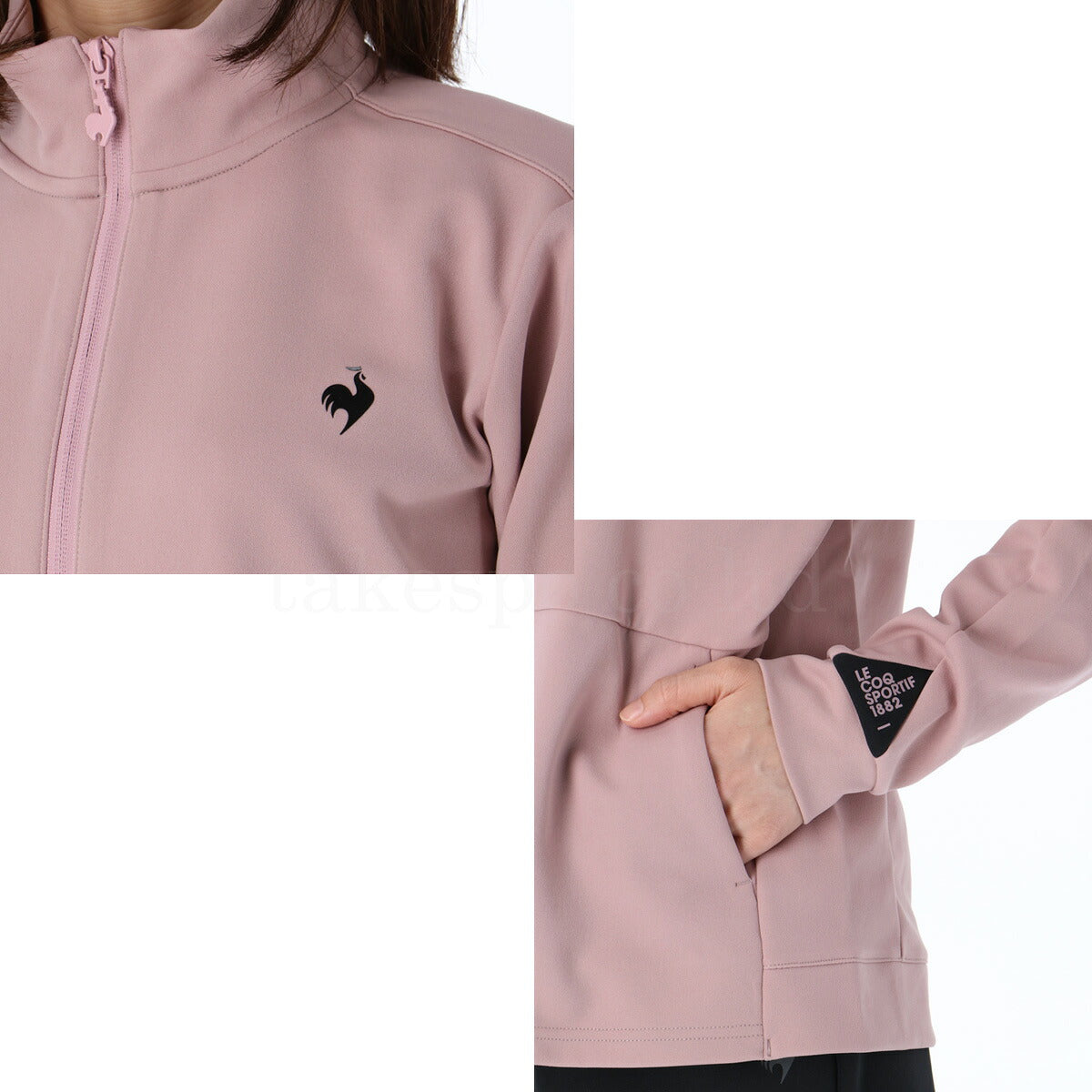 ルコック ジャージ上下 エッセンシャル ヘランカ ジャージ 上下 セットアップ レディース ブランド le coq sportif 吸汗 ストレッチ UVカット LT5FJG10L ネイビー ピンク 新作 上下セット かわいい