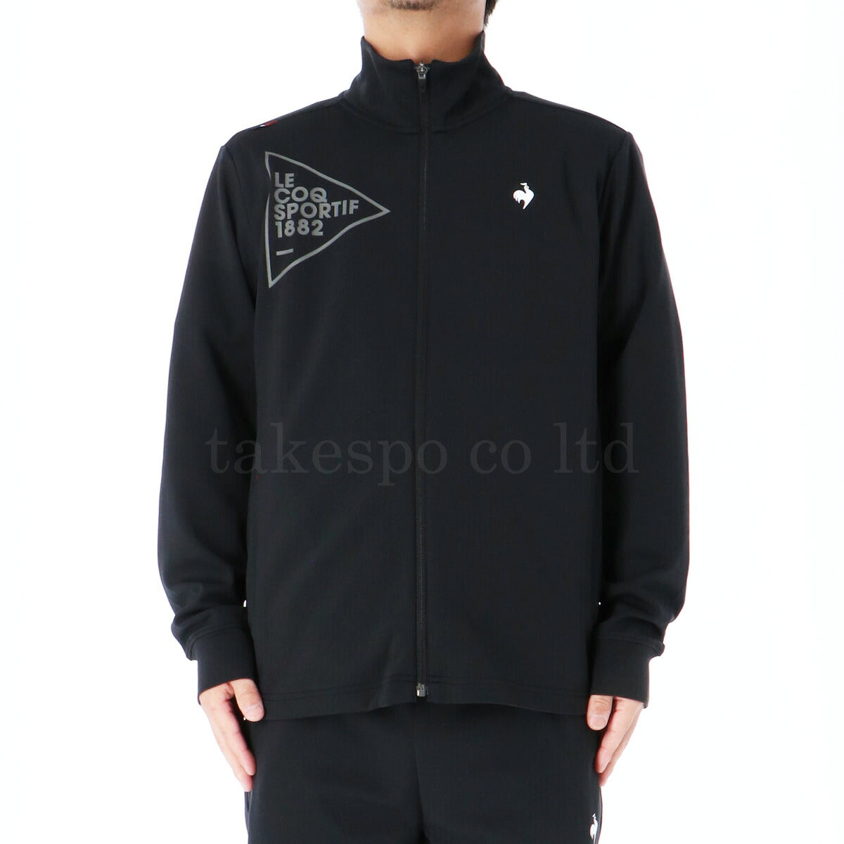 ルコック ジャージ上下 エッセンシャル ヘランカ ジャージ 上下 セットアップ メンズ ブランド le coq sportif 吸汗 ストレッチ UVカット フルジップ 黒 LT5FJG10M ブラック ネイビー ブルー 新作