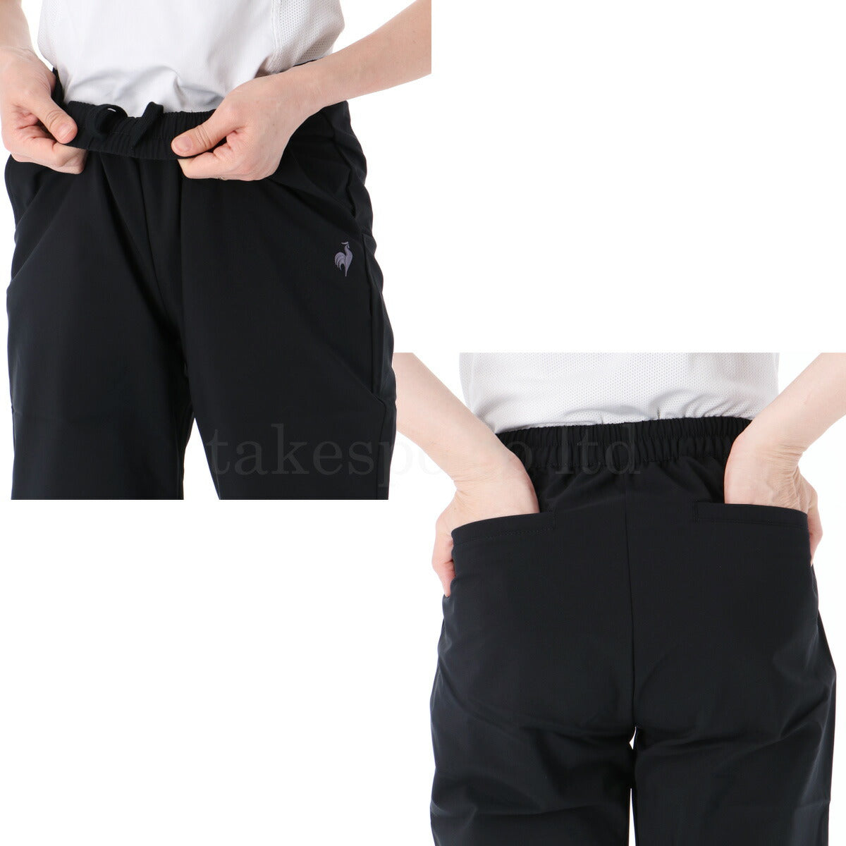 ルコック クロス薄手 ジャージ 上下 レディース ヒートナビクロス ブラウン ホワイト レッド LT5FJK21L