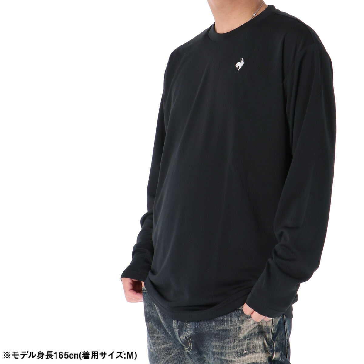 ロンT 長袖Tシャツ メンズ ブランド ルコック ドライ 速乾 スポーツ Tシャツ ロンティー ロングTシャツ 長袖 吸汗 吸水 le coq sportif エコペット ワンポイント