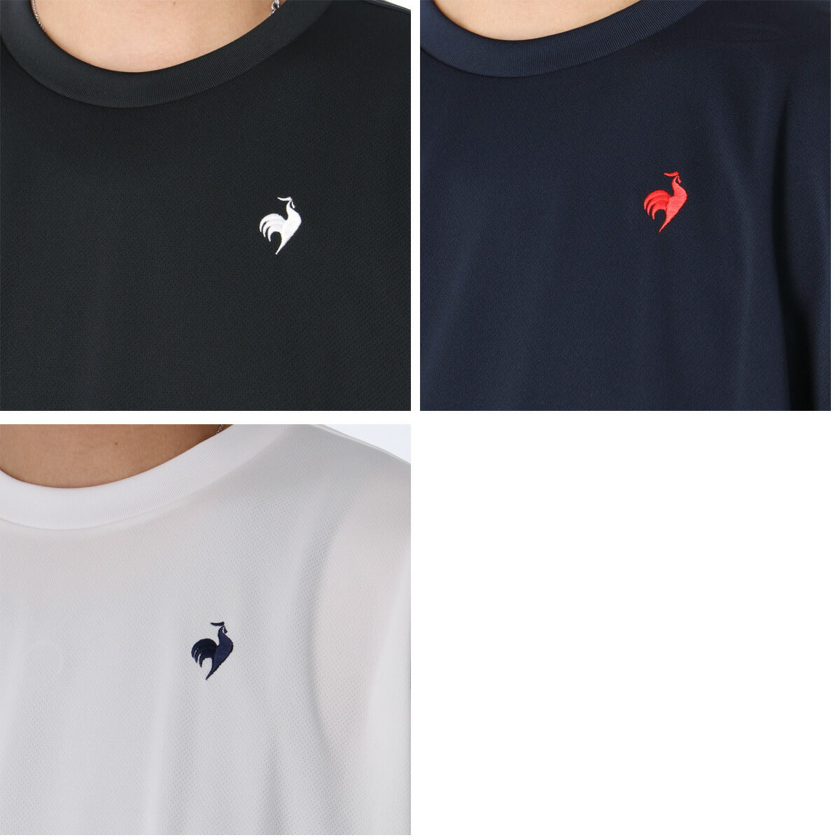 ルコック Tシャツ メンズ エコペット ブラック ネイビー ホワイト LT5FLTZ1M