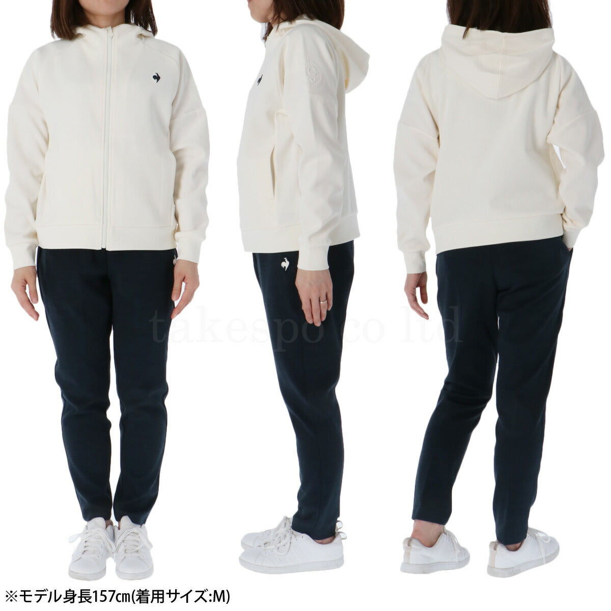 ルコック スウェット 上下 レディース アクティブスウェット ホワイト ネイビー レッド LT5FSW40L