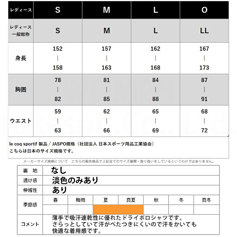 ルコック ポロシャツ レディース サンスクリーン ネイビー ホワイト LT5SHS40L