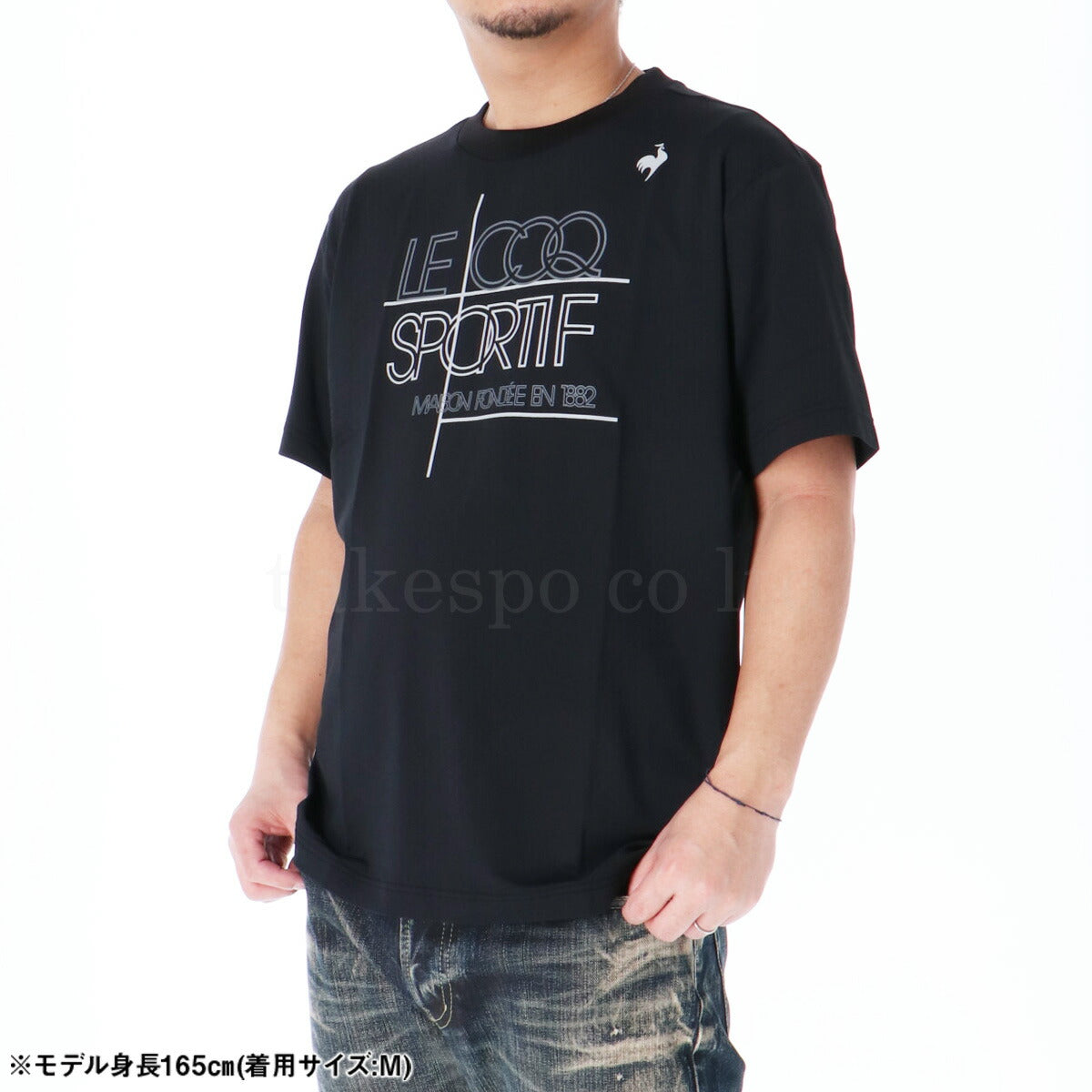 ルコック Tシャツ メンズ 接触冷感 ブラック ネイビー ブルー グリーン LT5SHT03M