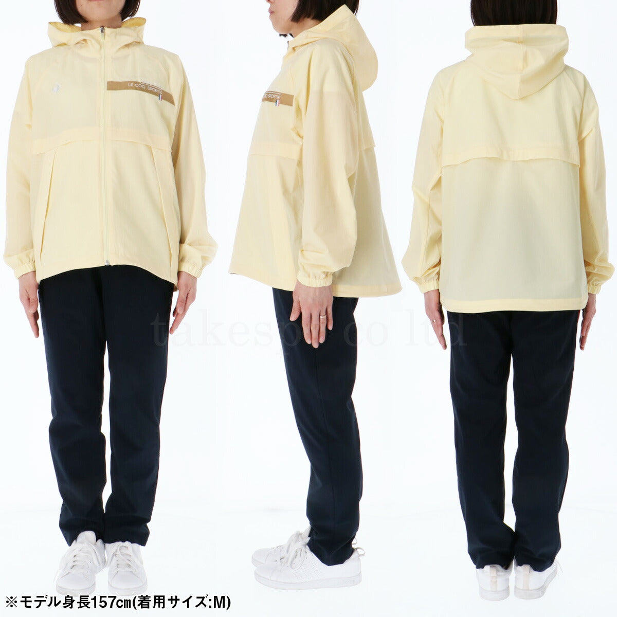 ルコック 薄手 ジャージ 上下 レディース リップクロス イエロー ネイビー LT5SJK21L
