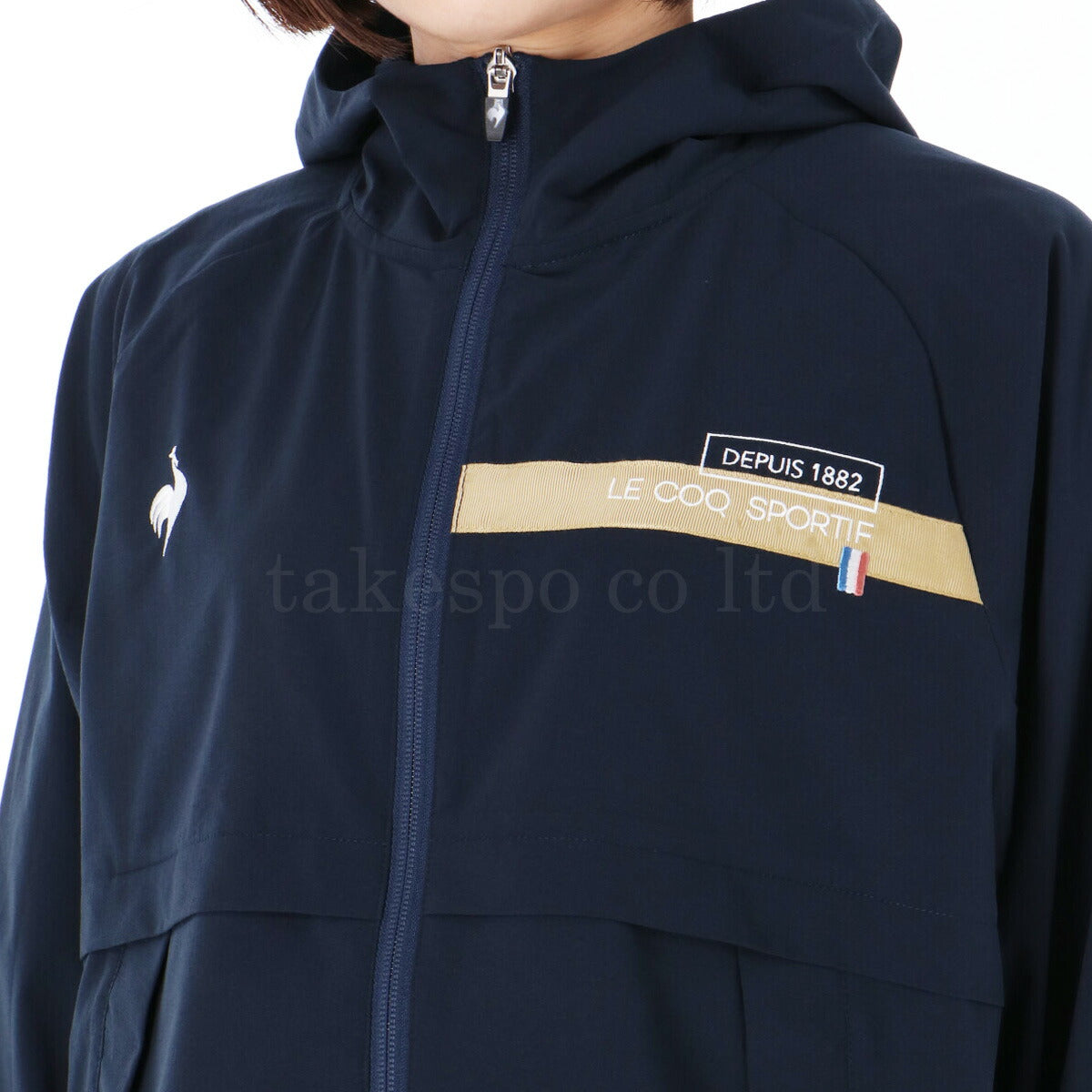 ルコック 薄手 ジャージ 上下 レディース リップクロス イエロー ネイビー LT5SJK21L