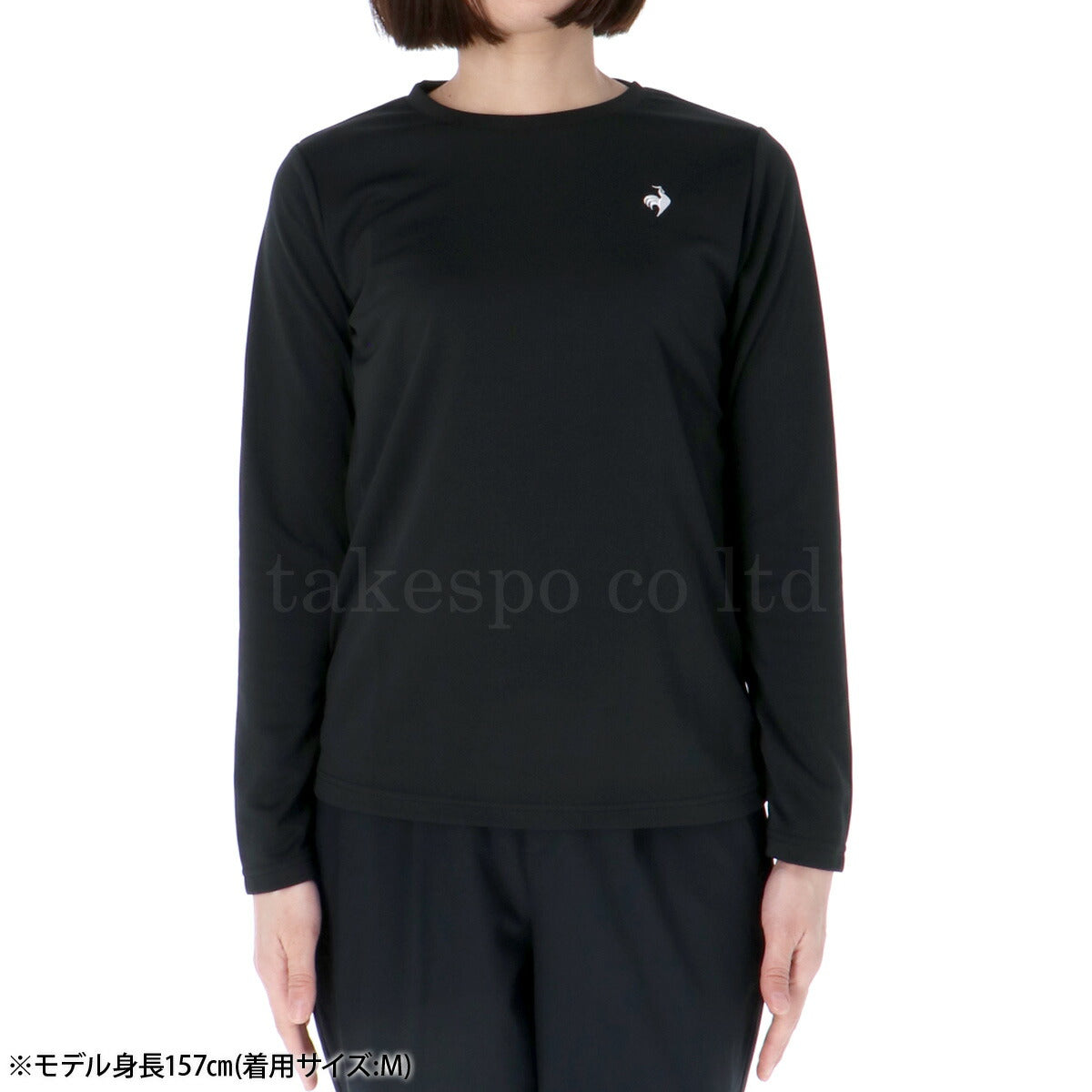 ルコック Tシャツ レディース エコペット ブラック ネイビー グレー ホワイト ピンク LT5SLTZ1L