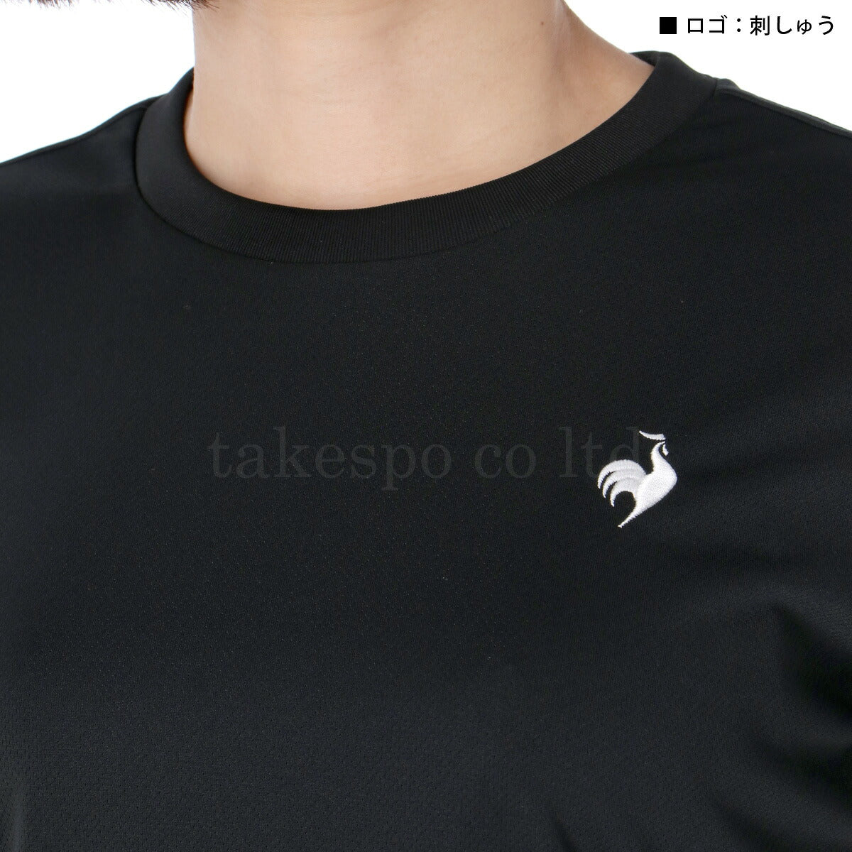 ルコック Tシャツ レディース エコペット ブラック ネイビー グレー ホワイト ピンク LT5SLTZ1L