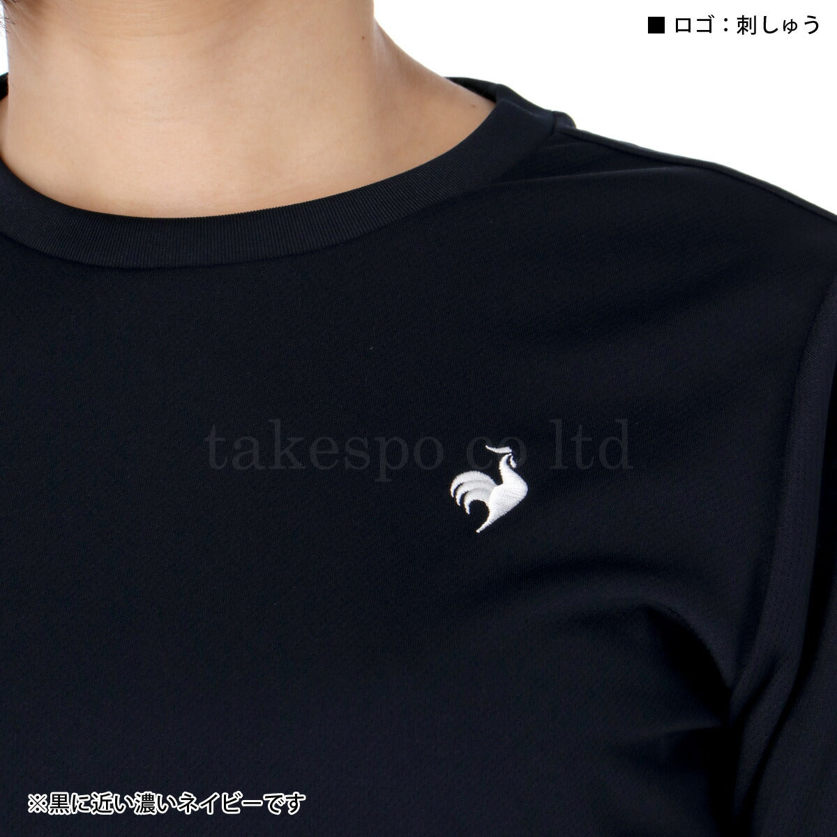 ルコック Tシャツ レディース エコペット ブラック ネイビー グレー ホワイト ピンク LT5SLTZ1L