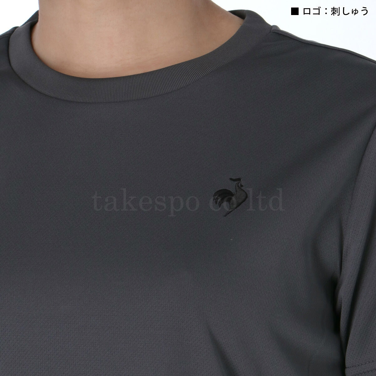 ルコック Tシャツ レディース エコペット ブラック ネイビー グレー ホワイト ピンク LT5SLTZ1L