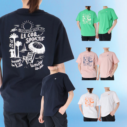 ルコック Tシャツ レディース ネイビー グリーン ピンク ホワイト LT6SHT04L