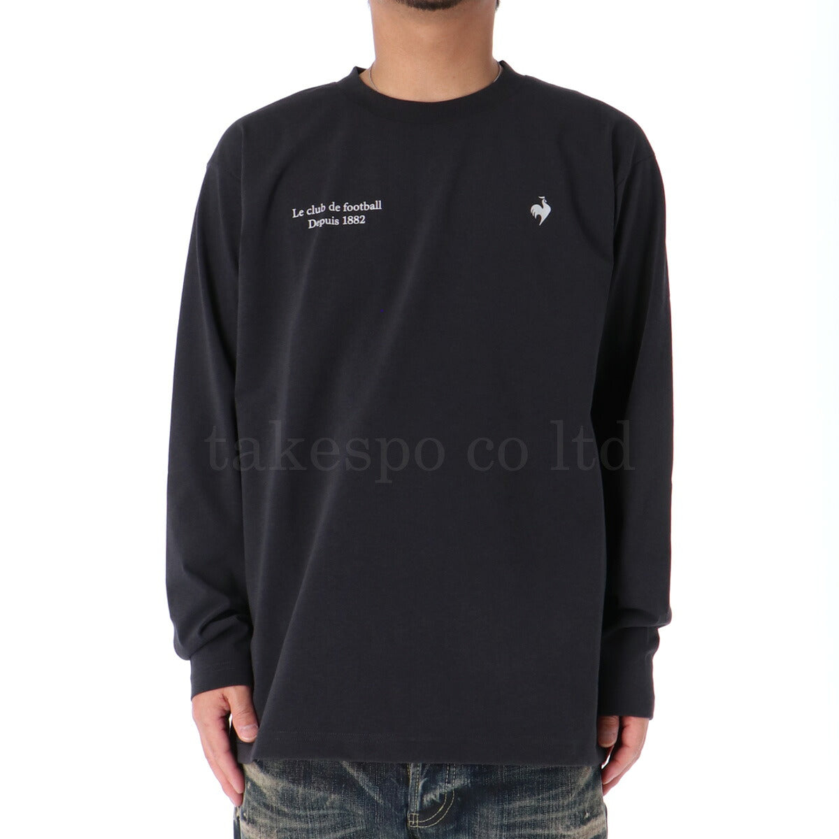 ルコック Tシャツ メンズ ブラック ネイビー ホワイト LU5FLT00M
