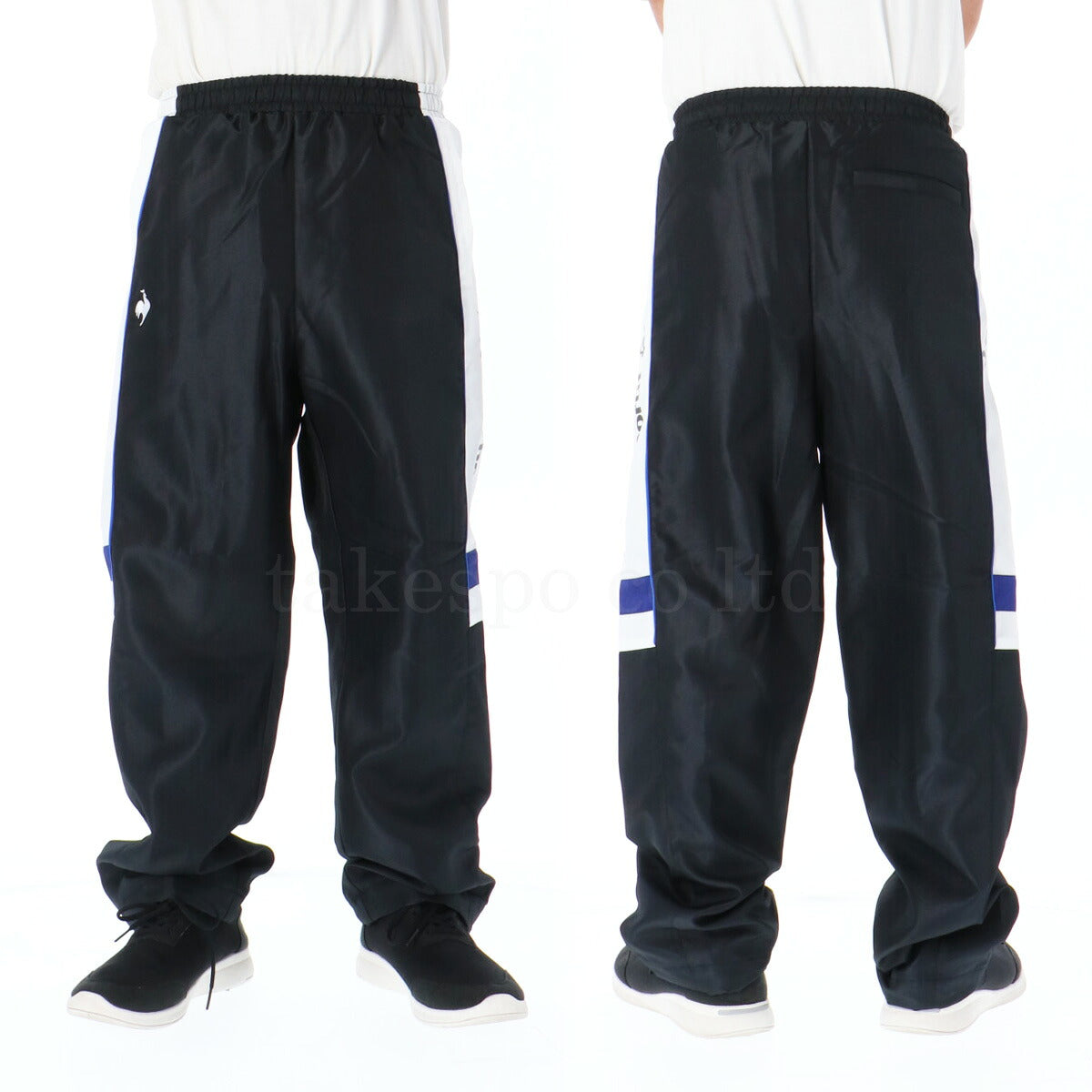 ルコック ロングパンツ メンズ ブラック ブルー ホワイト LU5FPZ30M