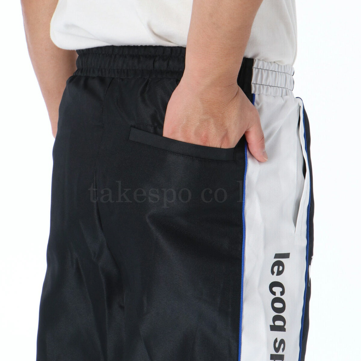ルコック ロングパンツ メンズ ブラック ブルー ホワイト LU5FPZ30M