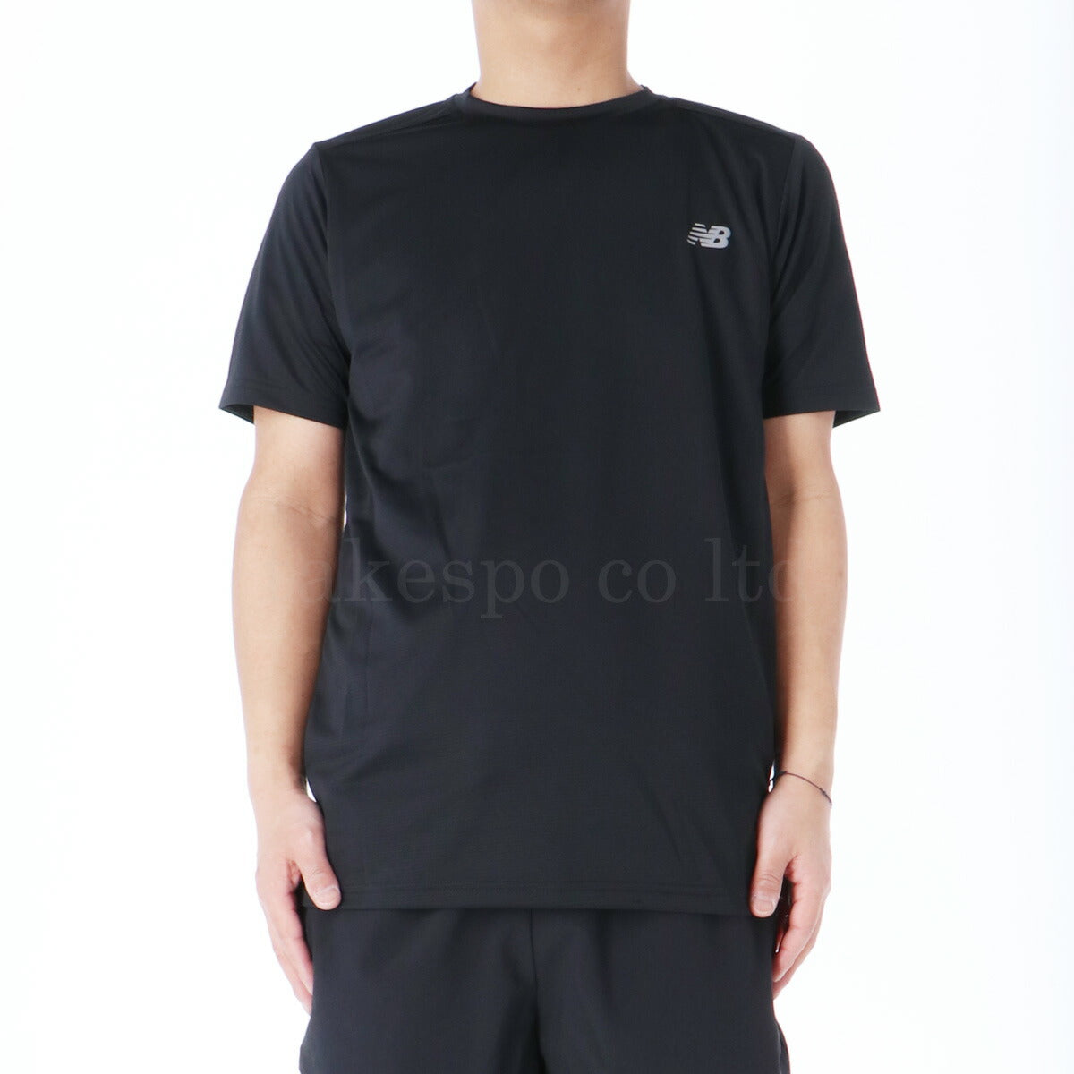 ニューバランス Tシャツ ハーフパンツ 上下 メンズ ブラック MT41222