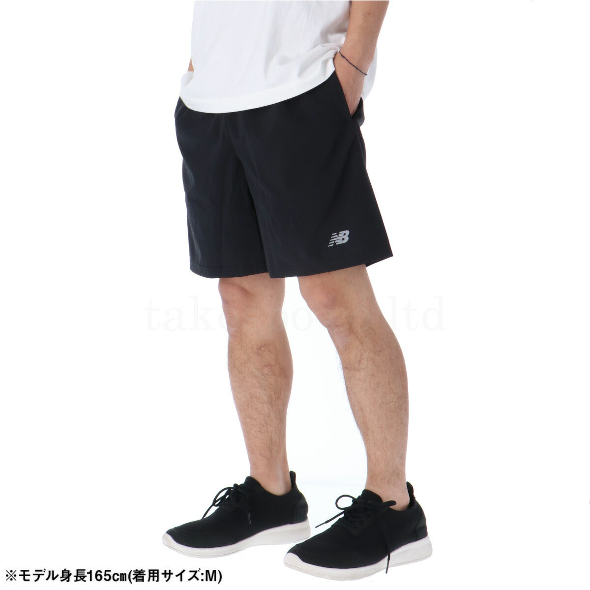ニューバランス Tシャツ ハーフパンツ 上下 メンズ ブラック MT41222