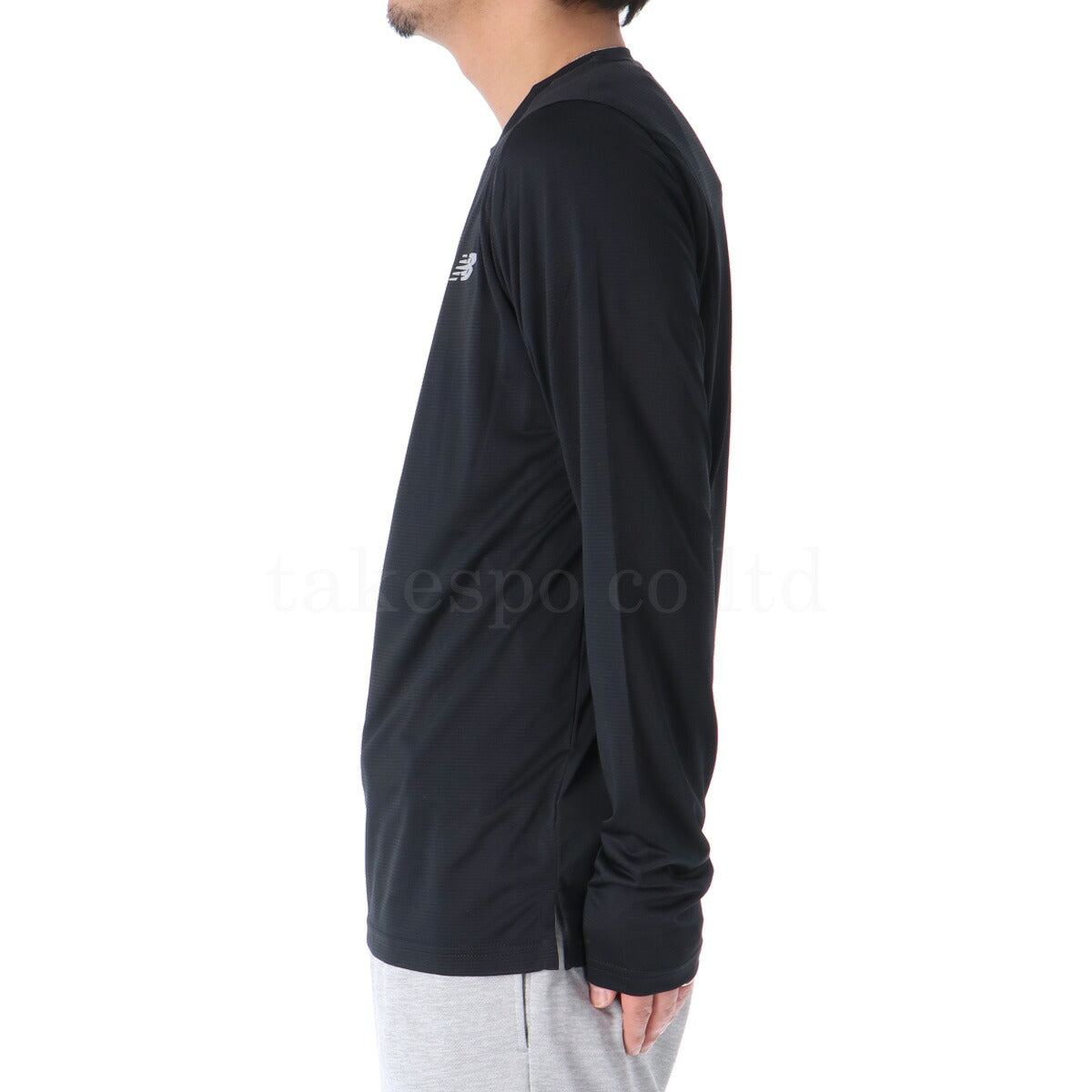 ニューバランス Tシャツ メンズ New Balance ランロングスリーブTシャツ ブラック MT41225