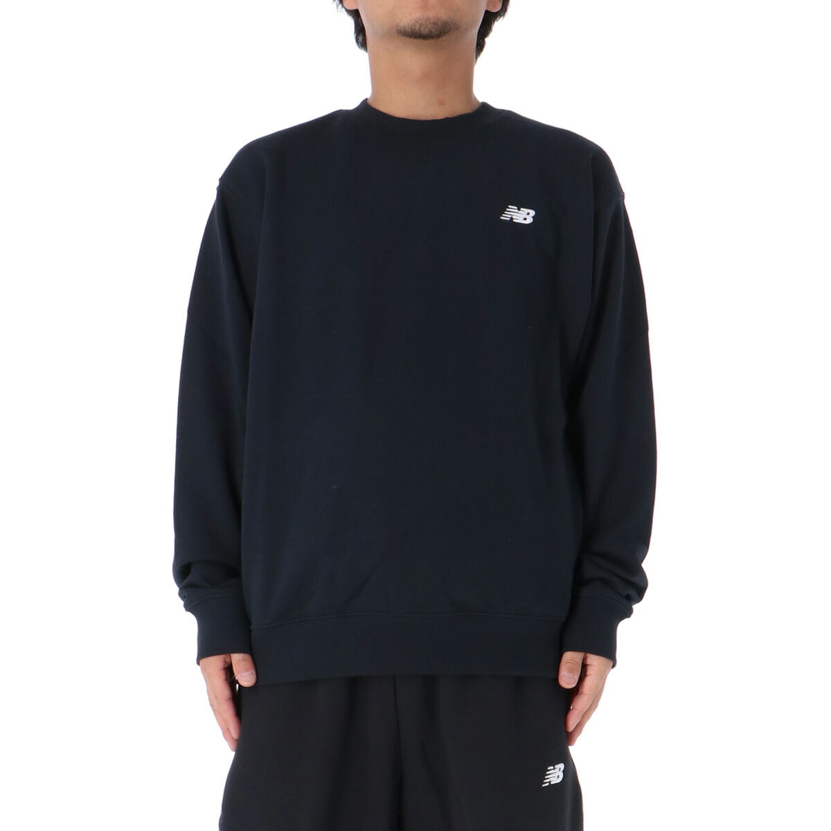 ニューバランス スウェット 上下 メンズ Sport Essentials 黒 ブラック MT41507