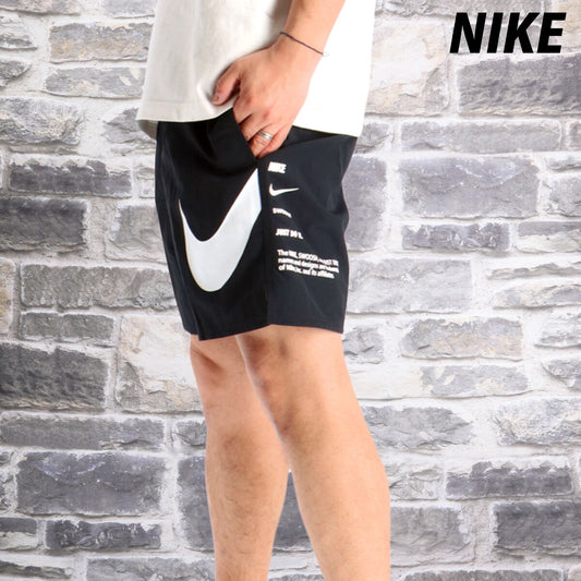 ナイキ 短パン ハーフパンツ メンズ ブランド ショートパンツ NIKE 裏メッシュ 裏地付き 海 プール 水陸両用 キャンプ アウトドア 川 NESSF508 N001 黒 ブラック 新作 大きいサイズ 有 スポーツウェア
