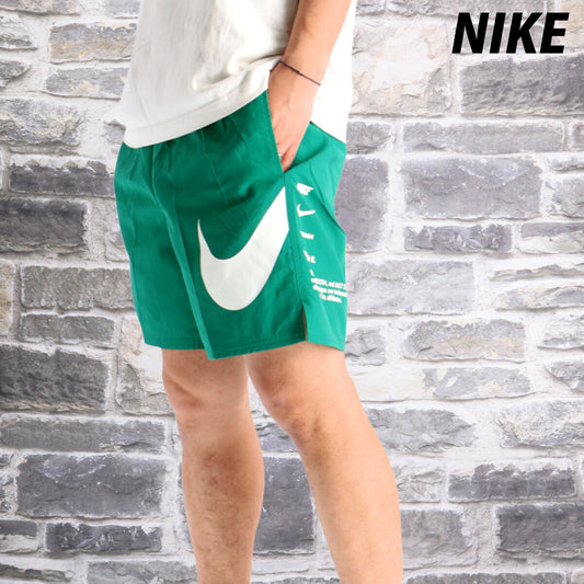 ナイキ 短パン ハーフパンツ メンズ ブランド ショートパンツ NIKE 裏メッシュ 裏地付き 海 プール 水陸両用 キャンプ アウトドア 川 NESSF508 N322 緑 グリーン 新作 大きいサイズ 有 スポーツウェア
