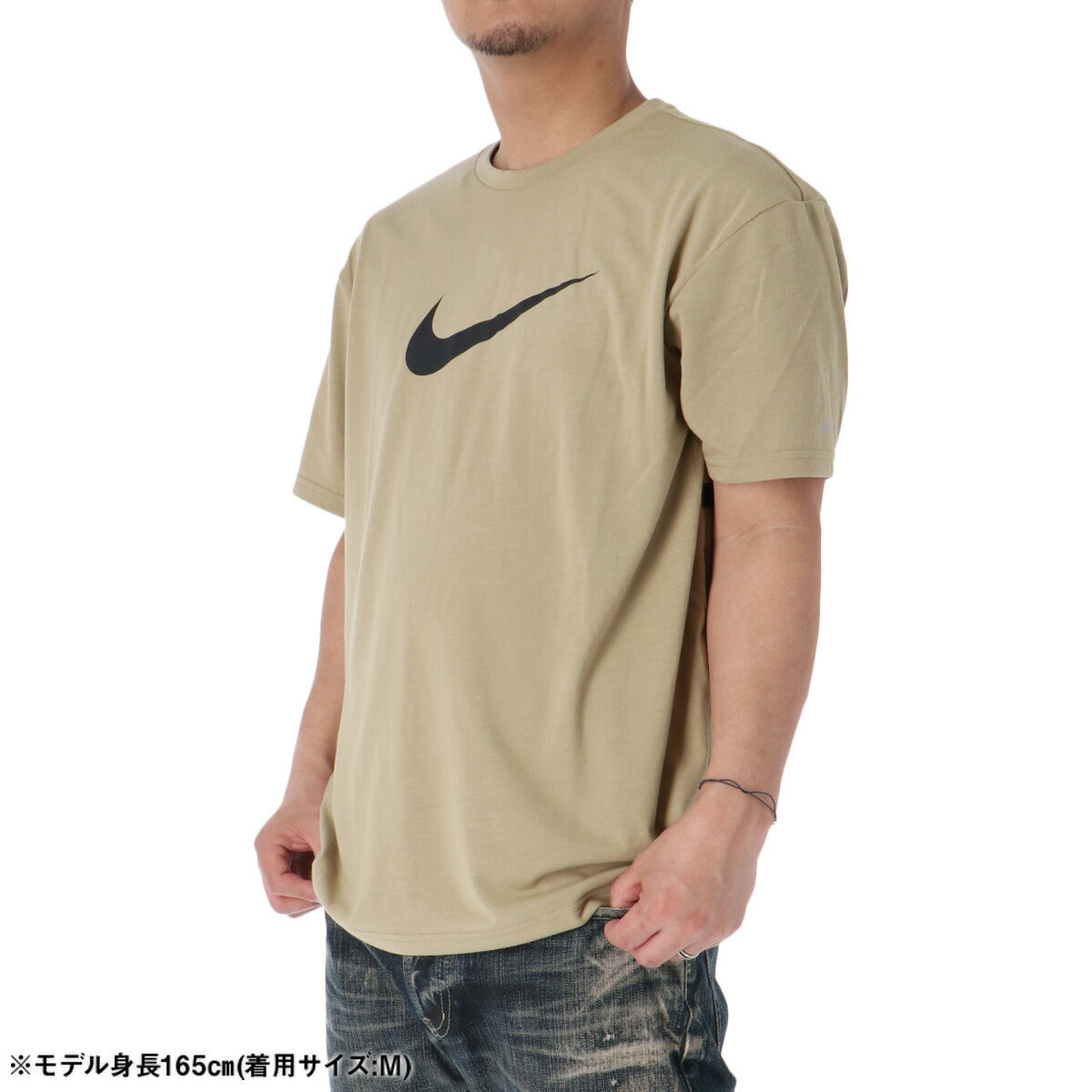 ナイキ Tシャツ メンズ ハイドロガード 薄茶色 ベージュ NESSG523