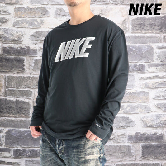 ナイキ Tシャツ メンズ ハイドロガード 黒 ブラック NESSG524