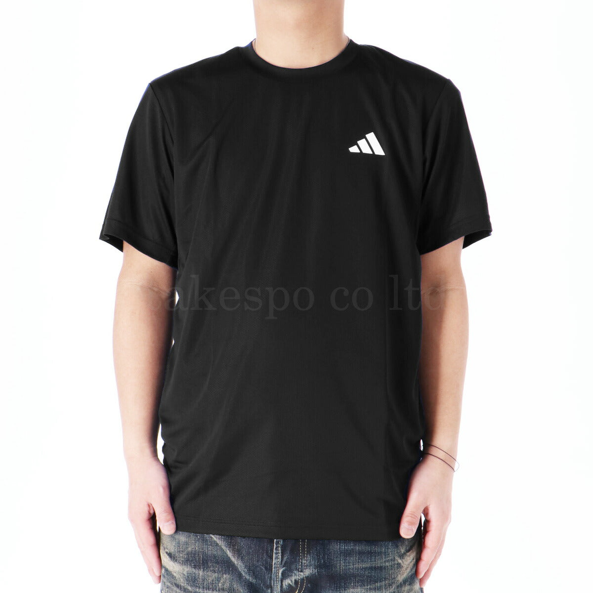アディダス Tシャツ メンズ エッセンシャルズ ブラック ネイビー ブルー ホワイト NQE20