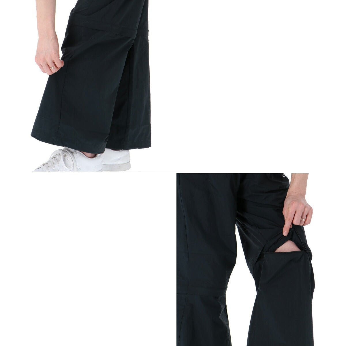 オークリー ウインドブレーカー 上下 セットアップ レディース ブランド OAKLEY ナイロンジャケット ナイロンパンツ パラシュートパンツ 2way はっ水 撥水 UVカット 軽量 黒 FOA500935 上下セット かわいい - 【公式】限定ジャージのタケスポ（Limited jersey takespo）