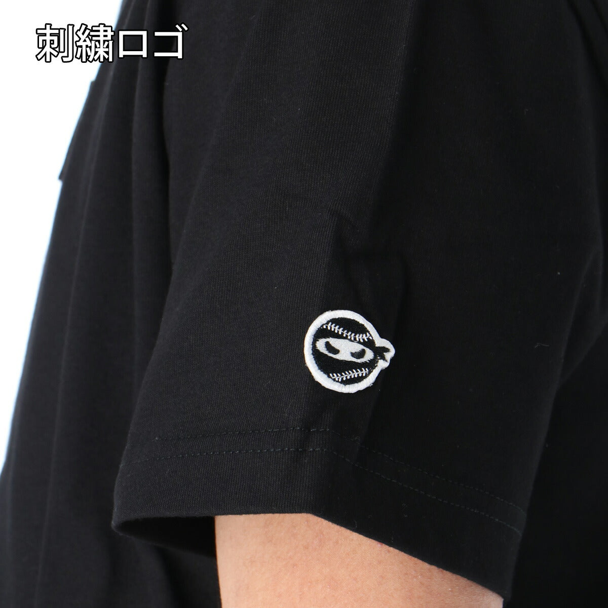 ピッチングニンジャ Tシャツ メンズ ブラック ホワイト OT0126SS0003