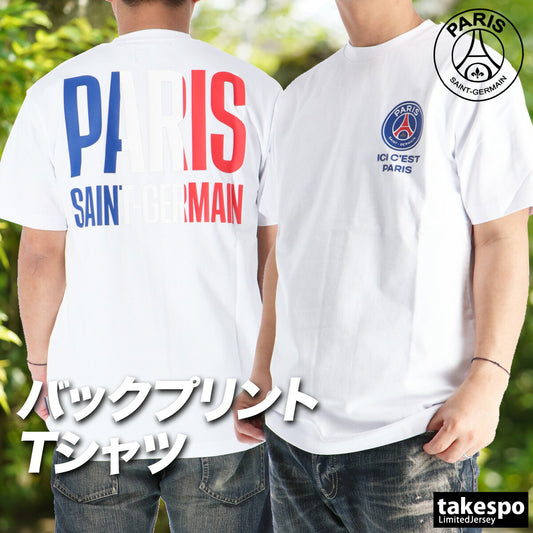 パリ・サンジェルマン Tシャツ メンズ TRICOLOR ホワイト PS0126SS0001