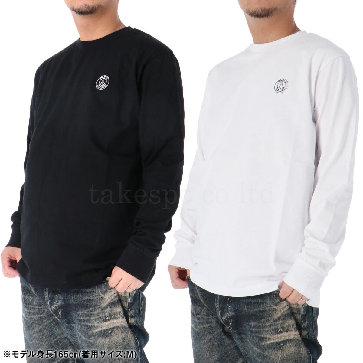 パリ・サンジェルマン Tシャツ メンズ PSGロゴ バックプリント ブラック ホワイト PS0325FW0002