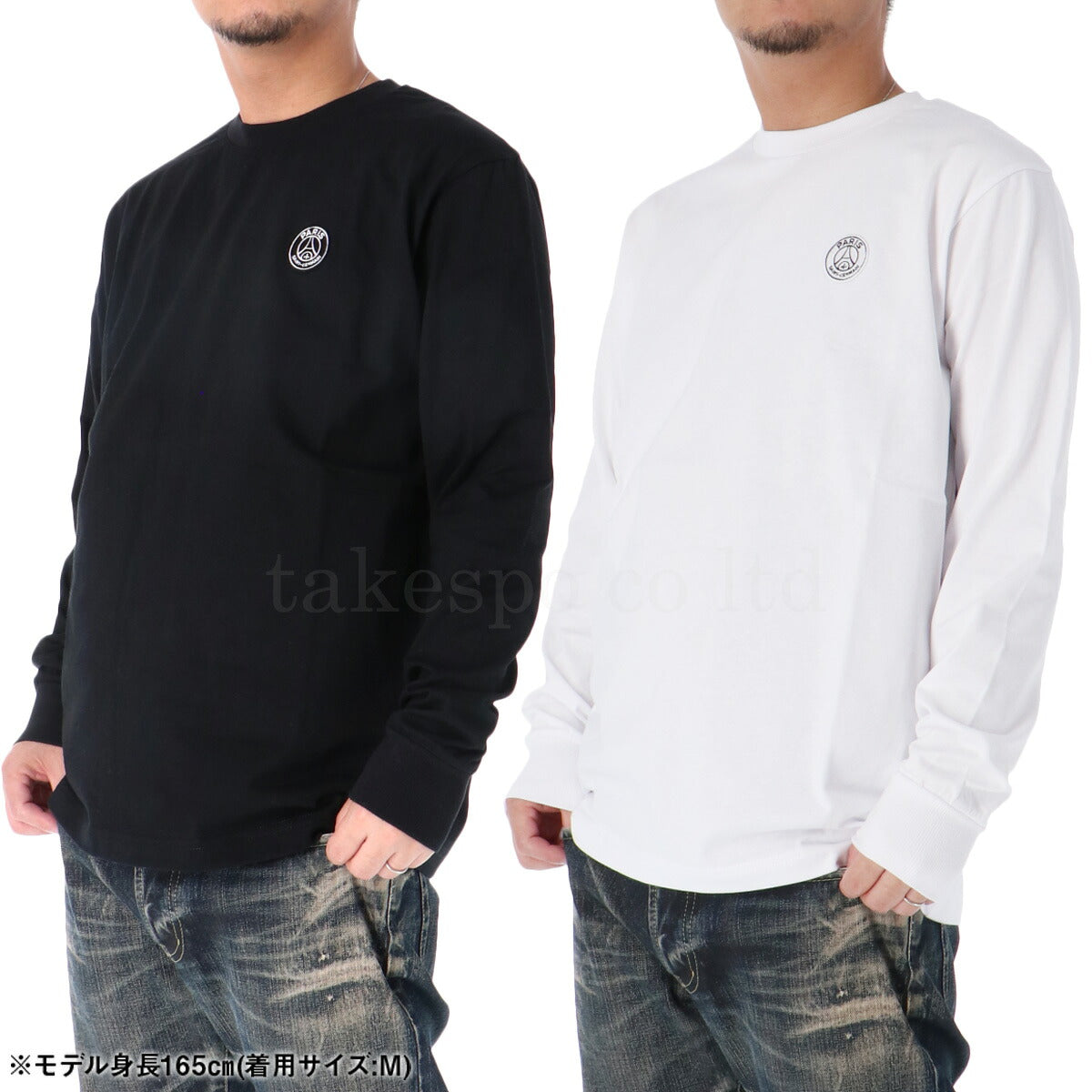 パリ・サンジェルマン Tシャツ メンズ PSGロゴ バックプリント ブラック ホワイト PS0325FW0002