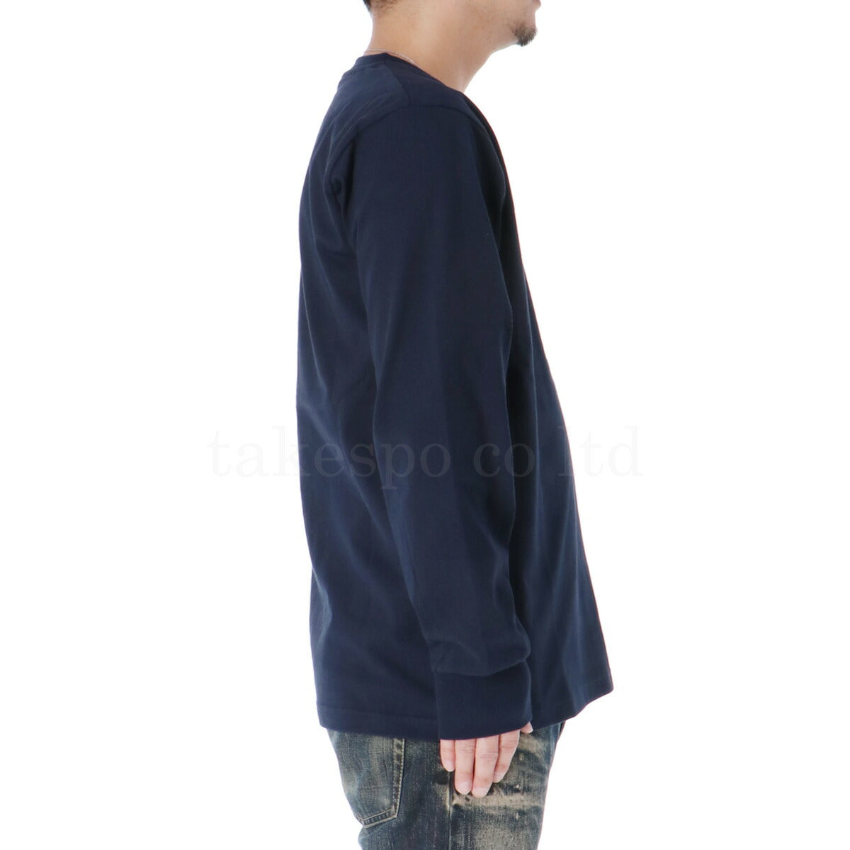 パリ・サンジェルマン Tシャツ メンズ EMB LOGO&PRINTSLEEVE ネイビー ホワイト PS0325S