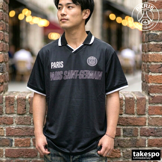 パリ・サンジェルマン Tシャツ メンズ ブラック PS0426SS0001