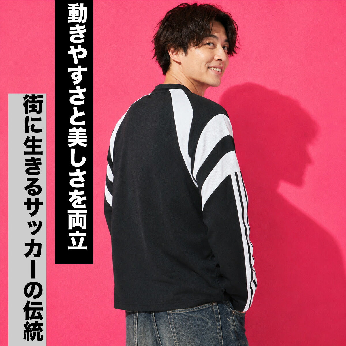 ロンT 長袖Tシャツ メンズ ブランド アディダス スポーツ Tシャツ ロンティー ロングTシャツ 長袖 adidas ティロ サッカー フットサル 3ストライプス スリーストライプス 黒 QA520 ブラック 新作 大きいサイズ