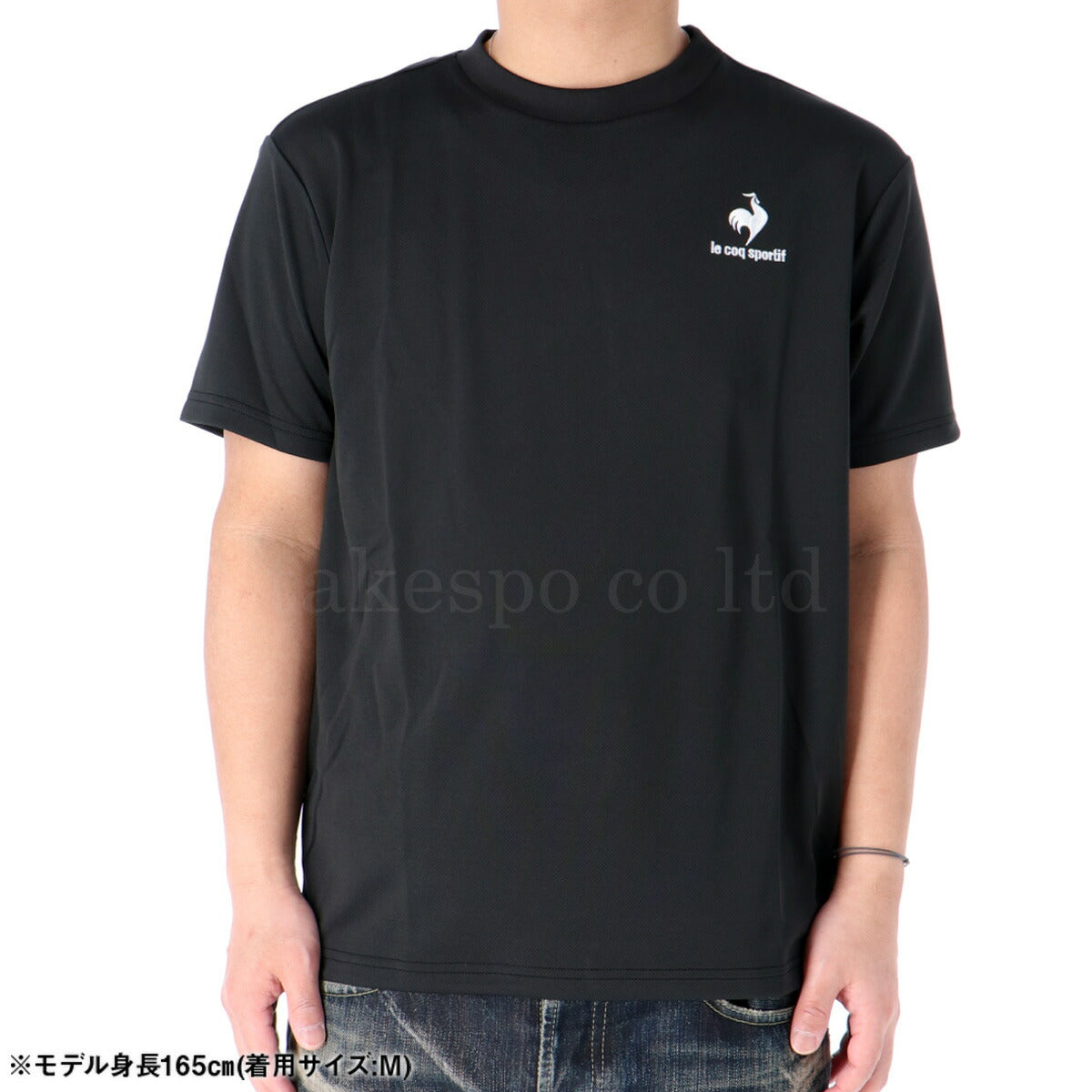 ルコック Tシャツ メンズ エコペットショートスリーブシャツ ブラック ネイビー ホワイト グレー ブルー QMMTJA30Z