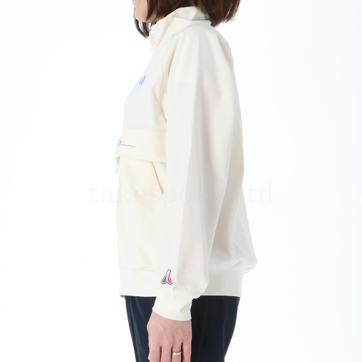 ルコック ジャージ 上下 レディース Helanca ヘランカ ホワイト ネイビー レッド QMWXJC01