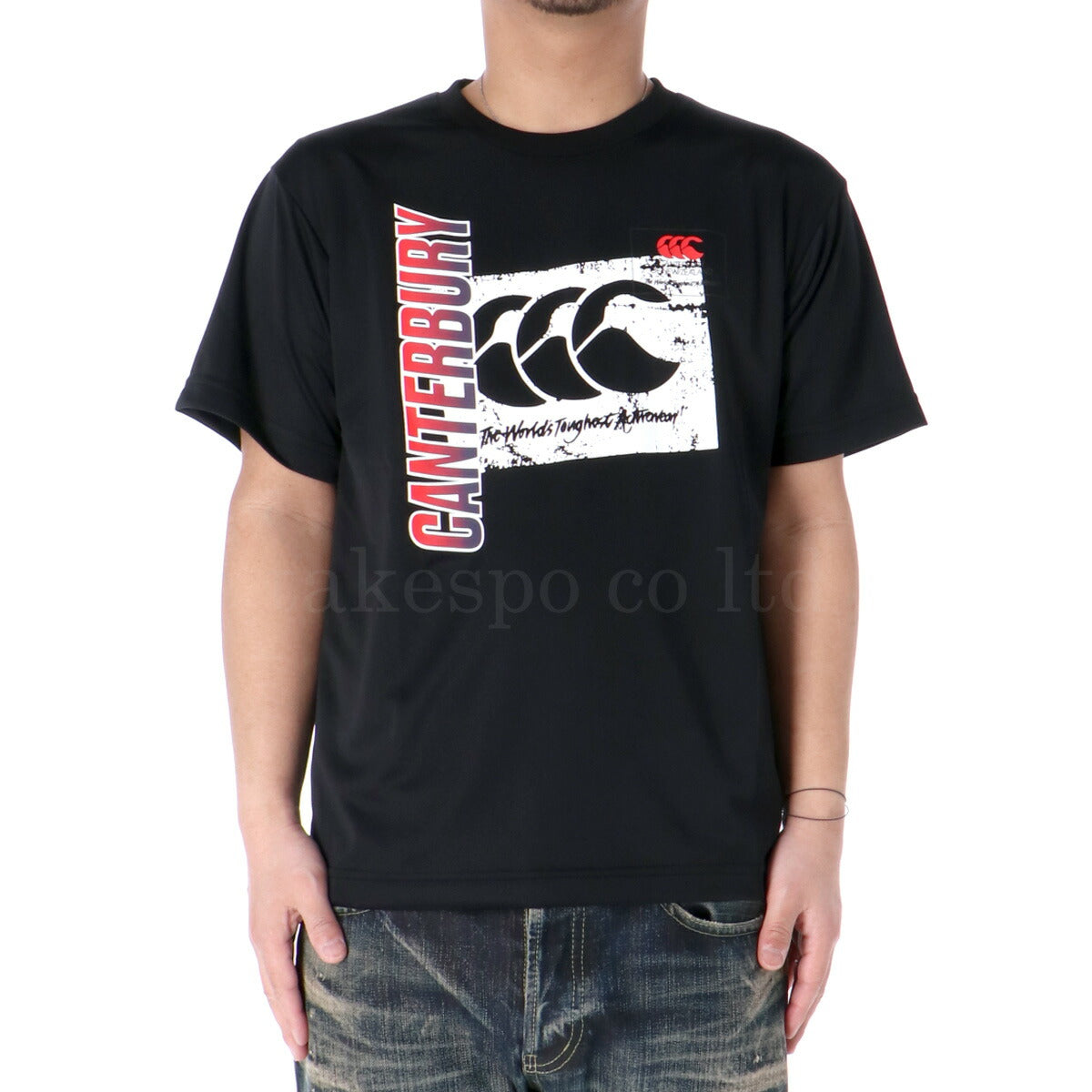 カンタベリー Tシャツ メンズ フレックスクールコントロール ホワイト ブラック ネイビー RA325146