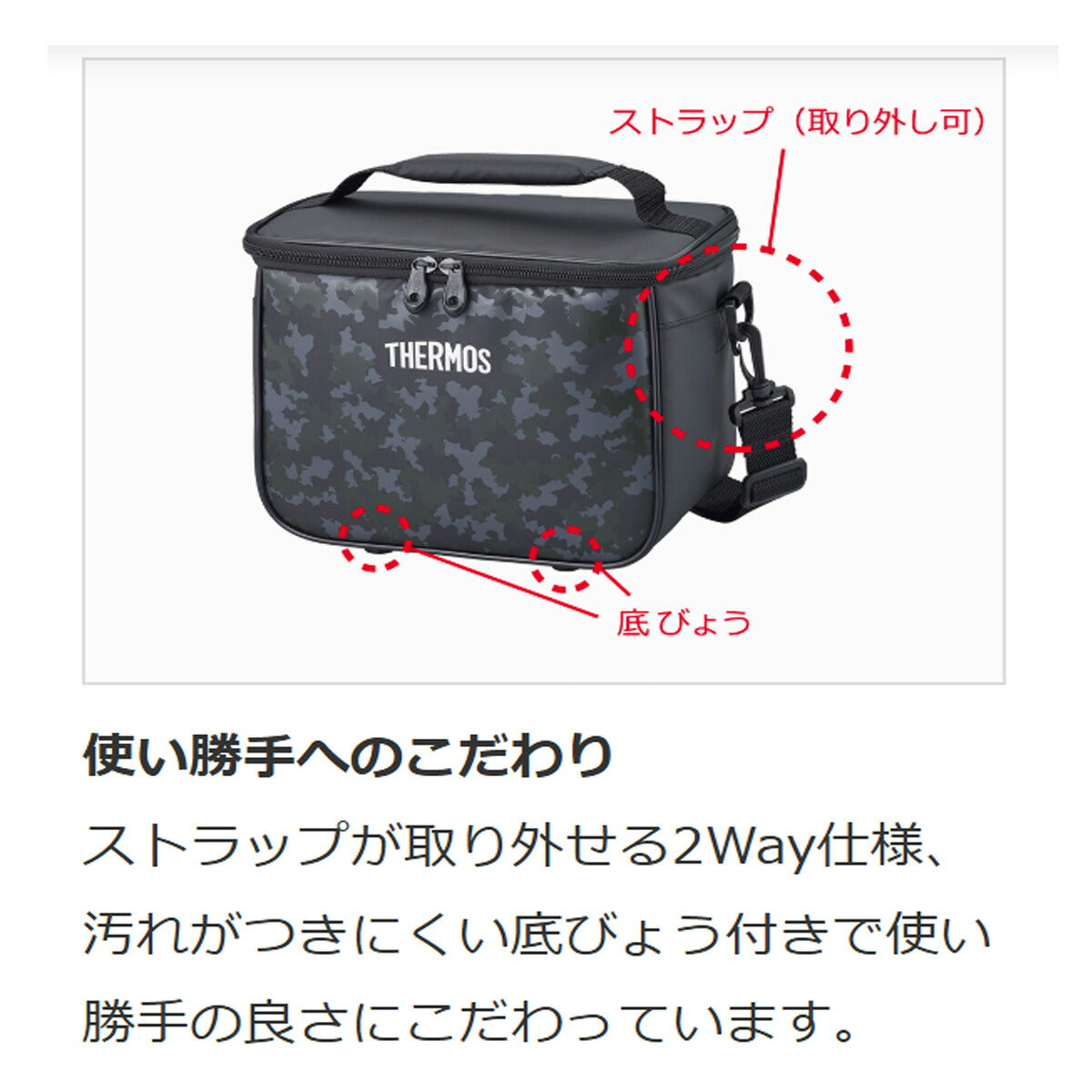 サーモス バッグ メンズ レディース ソフトクーラー ブラック REI0052