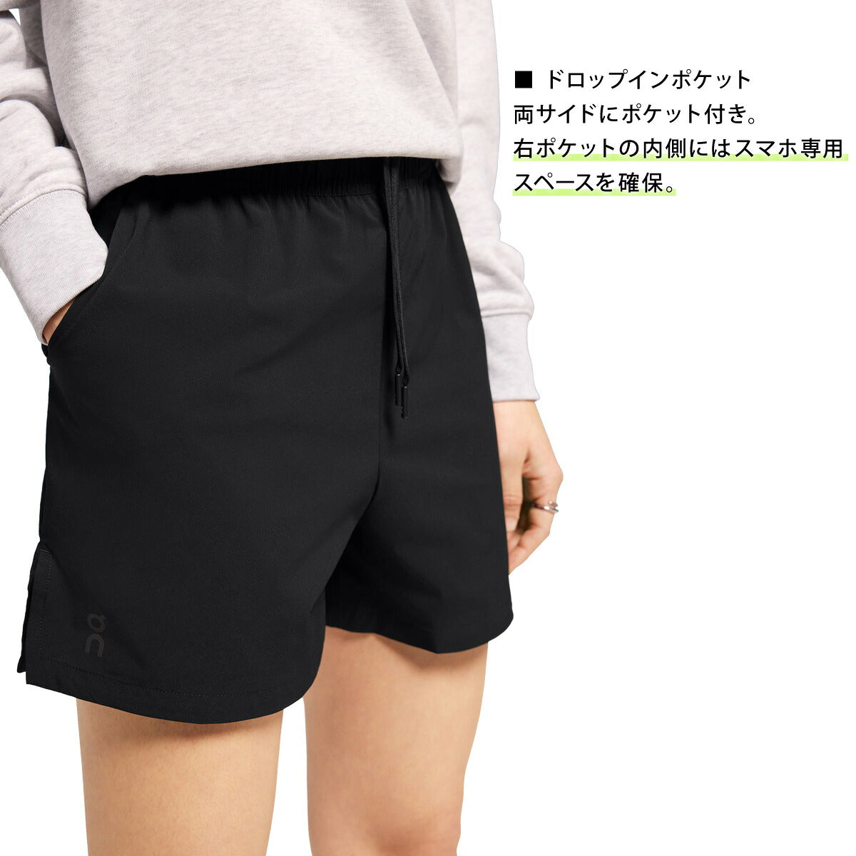 オン ショートパンツ レディース Focus Shorts フォーカスショーツ ブラック SHORTS1W