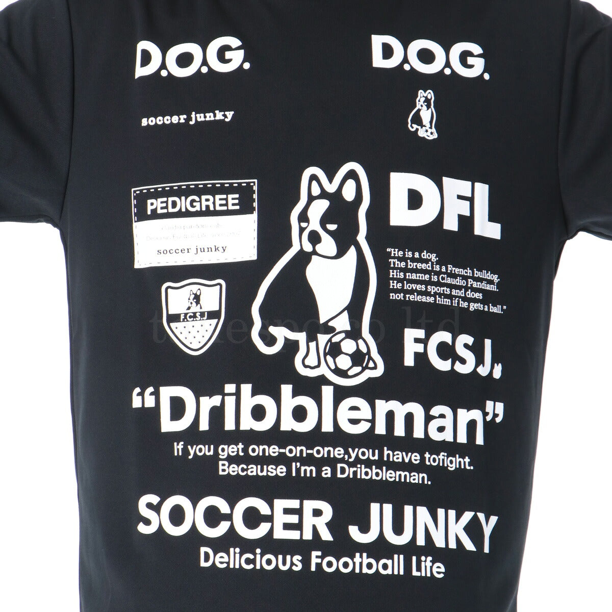 サッカージャンキー Tシャツ メンズ ブラック ホワイト SJ23D12