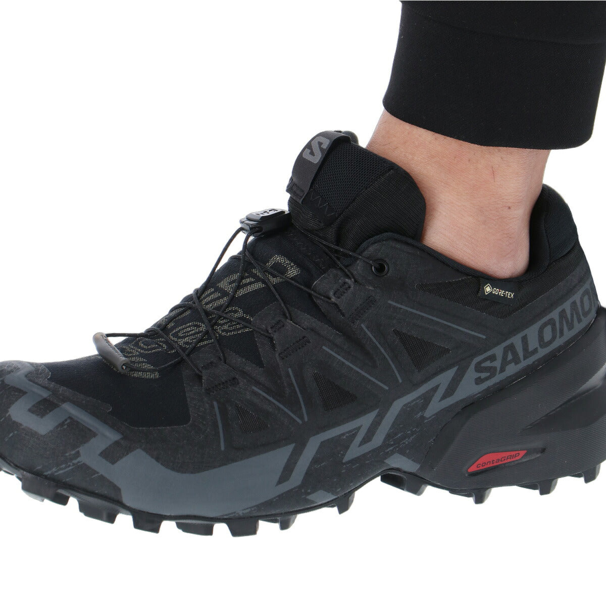 サロモン スピードクロス 6 ゴアテックス シューズ メンズ ブランド トレイルランニング アウトドアシューズ トレラン ランニング 登山 スニーカー 山登り Salomon 防水 透湿 防風 黒 SPEEDCROSS6M ブラック